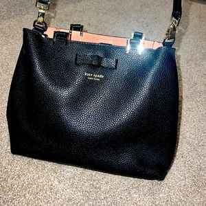 Gorgeous supple leather and suede authentic Kate Spade bucket purse